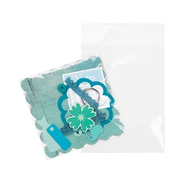 Sachet plastique transparence cristalline 13,5x17,2cm avec Rabat "Sécurisée" (100 pièces) [B6B1PC]