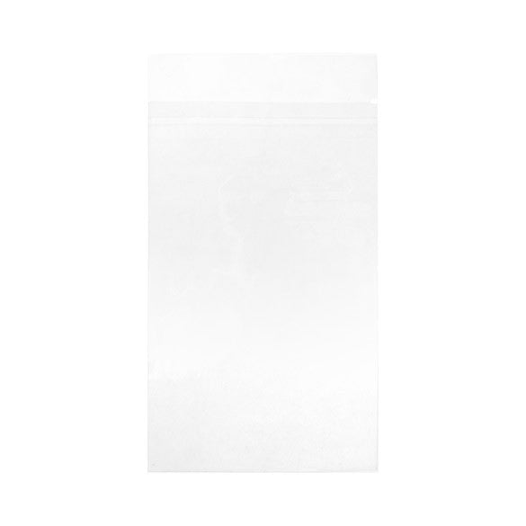 Sachet plastique transparence cristalline 15,7x25,4cm avec Rabat "Sécurisée" (100 pièces) [B6X10PC]