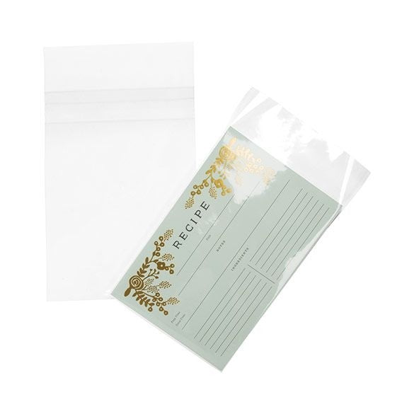 Sachet plastique transparence cristalline 11x16+4cm avec Rabat "Sécurisée" (100 pièces) [B6X4PC]