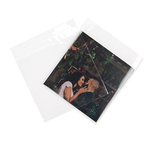 Sachet plastique transparence cristalline 16,4x15,9cm avec Rabat Adhésif (100 pièces) [B6X6]