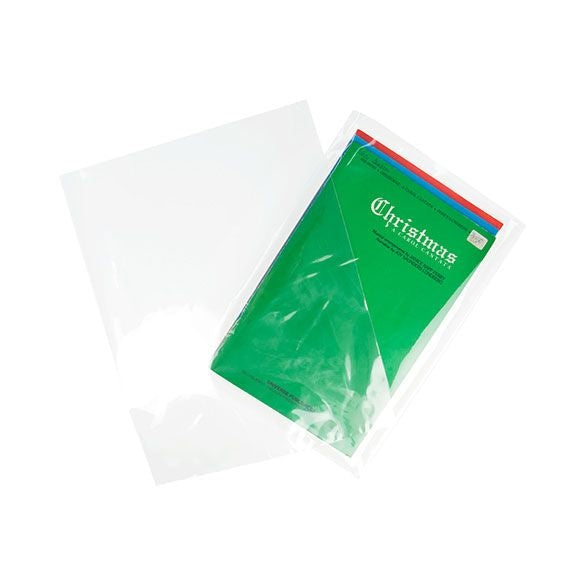 Sachet plastique plat grand format 21,4x31,1cm Transparent et Scellable sans Rabat (100 pièces) [B812NF]