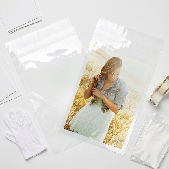 Sachet plastique plat grand format 22,7x36,2cm Refermable à Fermeture “Sécurisée” (100 pièces) [B814PC]