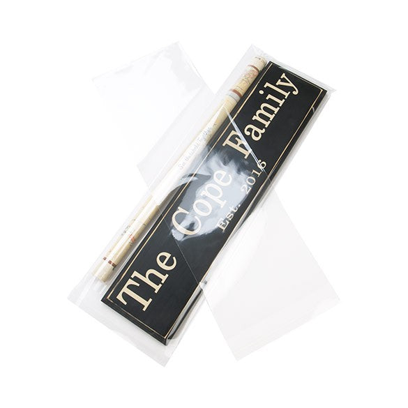 Sachet plastique plat grand format 21,4x61,6cm Refermable par Rabat Adhésif (100 pièces) [B824]