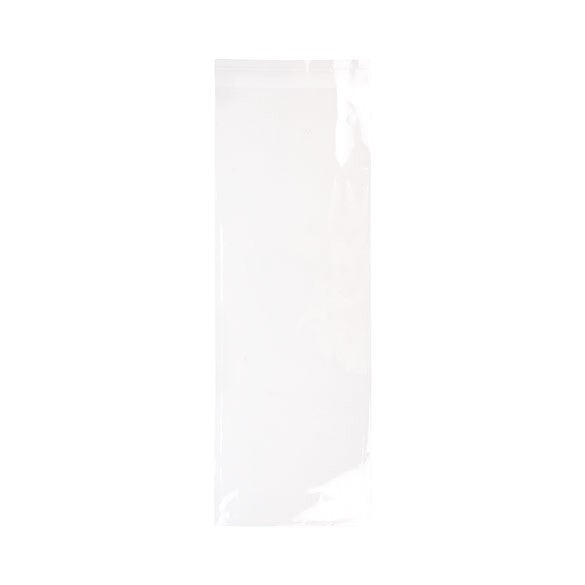 Sachet plastique plat grand format 21,4x61,6cm Refermable par Rabat Adhésif (100 pièces) [B824]