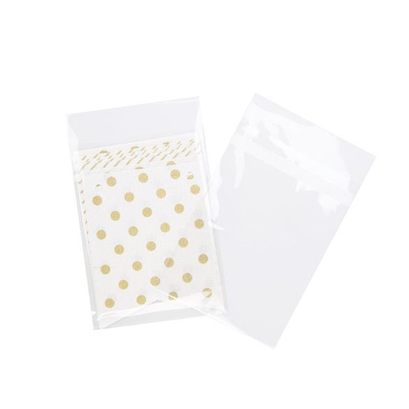 Plastic Bags 15.5x21.5cm Transparent Peel and Seal