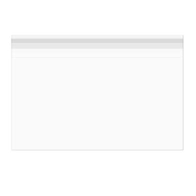 Sachet plastique plat grand format 105,3x69,2cm Refermable par Rabat Adhésif (100 pièces) [B4127]