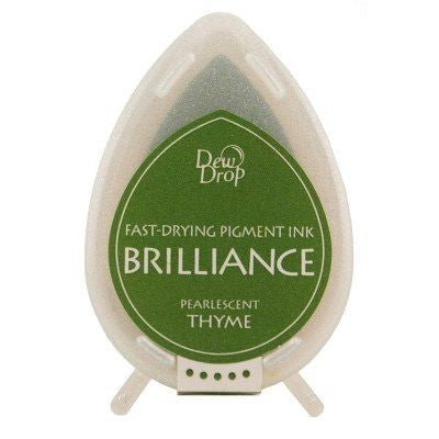 Ink Pads Brilliance Dew drops Pearlescent Thyme (1 pc)