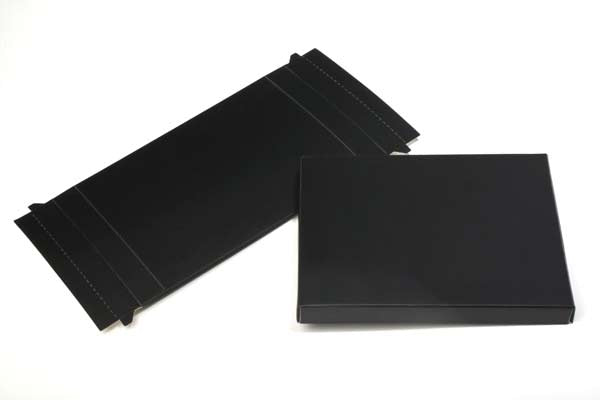 Petite Boite en Carton noir mat 12,4 x 2,5 x 17,1cm (25 Pièces) [BK16]