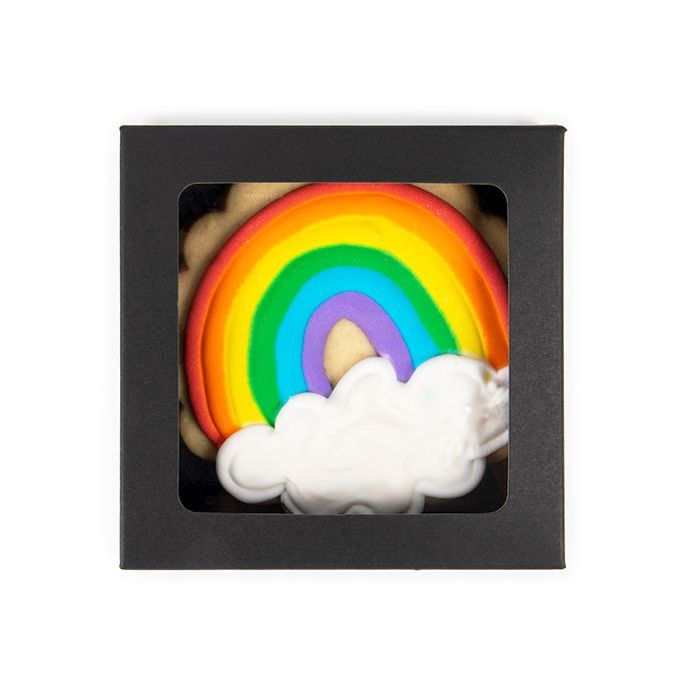 Boîte noire en kraft avec fenêtre transparente 10.5x2.2x10.5 cm (25 pièces) [WKRGB245]