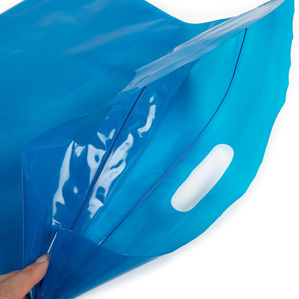 Sachet bleu à zip avec poignée s 22,9x8,2x18,4cm (100 Pièces) [ZH13BL5] LIQUIDATION