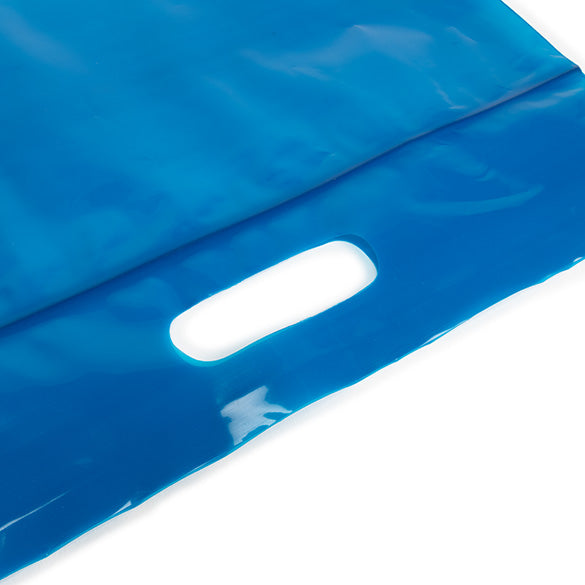 Sachet bleu à zip avec poignée s 22,9x8,2x18,4cm (100 Pièces) [ZH13BL5] LIQUIDATION