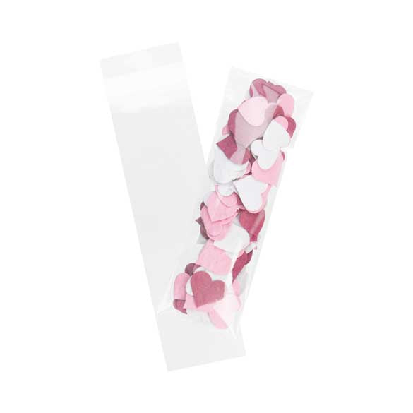 Sachet plastique transparence cristalline Refermables 5,5x18+4 cm (100 pièces) [BM4]