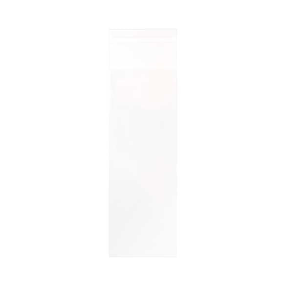 Sachet plastique transparence cristalline 6,4x18,1 cm + rabat (100 pièces) [BM7]
