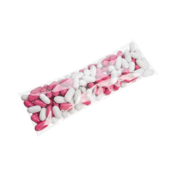 Sachet plastique transparence cristalline 6,4x18,1 cm + rabat (100 pièces) [BM7]