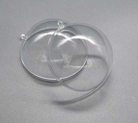 Boule en plastique transparent 12cm (25 pièces) [PEP-1002120]