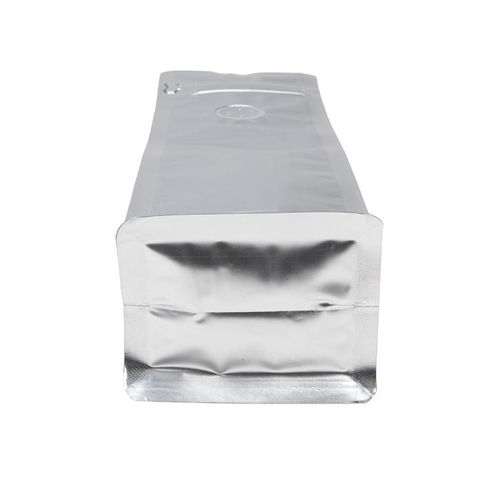 Sachets à café à fond en bloc argenté 7,9 x 6 x 26 cm (50 Pièces) [BBC1S]