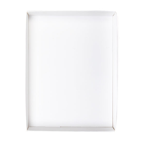 Petite boite en carton blanche 11.4 x 1.6 x 15.2cm (25 pièces) [wh3]