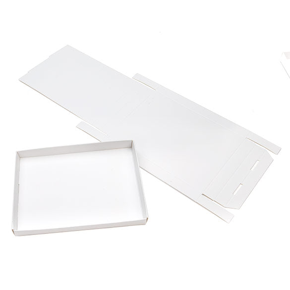 Petite boite en carton blanche 11.4 x 1.6 x 15.2cm (25 pièces) [wh3]