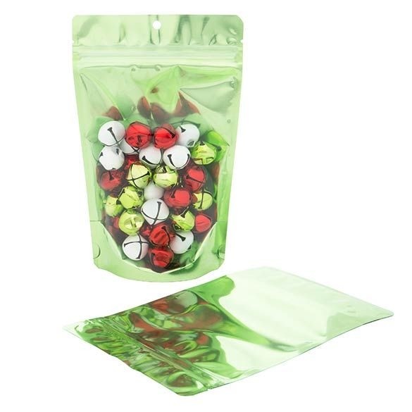 Stand Up Pouches Transparent/Green 13x7.9x20.6cm | 57 grams