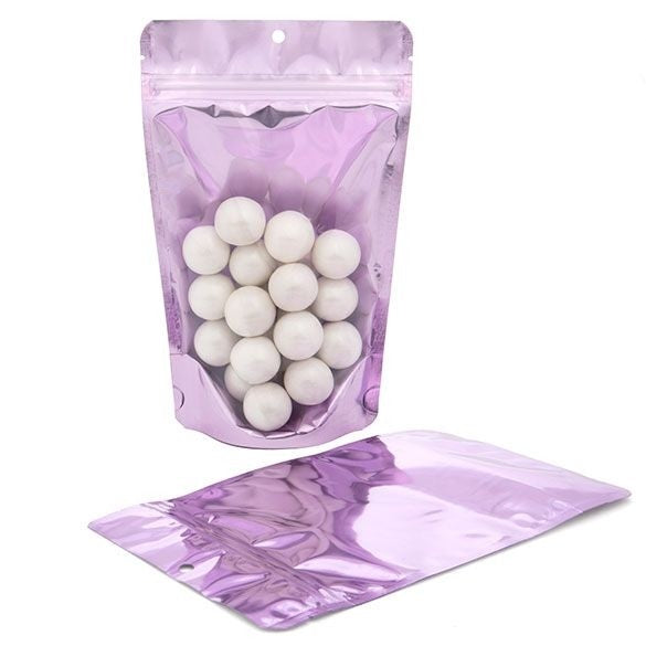 Stand Up Pouches Transparent/Lavender 13x7.9x20.6cm | 113 grams