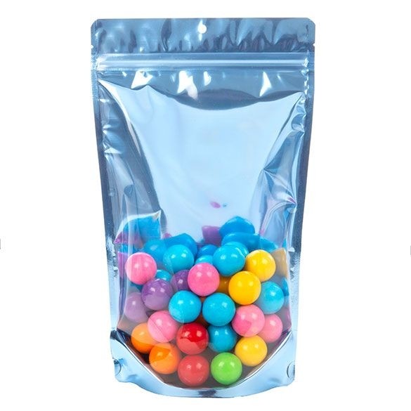 Doypack avec dos Bleu brillant 17.1x8.9x28.6cm | 340g (100 pièces) [ZBGB4BL]