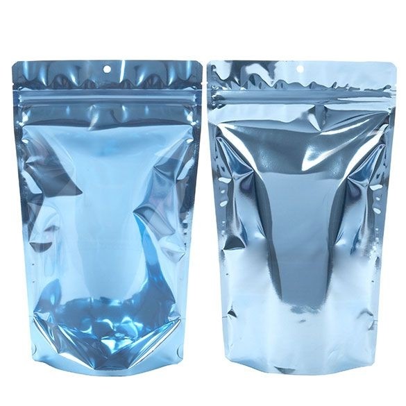 Doypack avec dos Bleu brillant 17.1x8.9x28.6cm | 340g (100 pièces) [ZBGB4BL]
