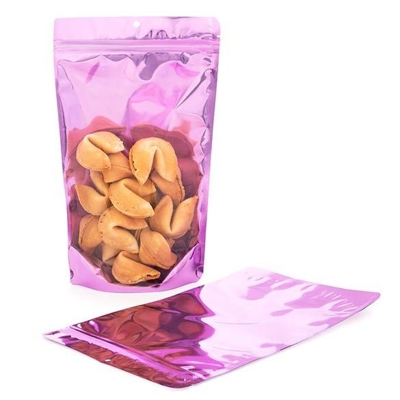 Stand Up Pouches Transparent/Pink 17.1x8.9x28.6cm | 340 grams