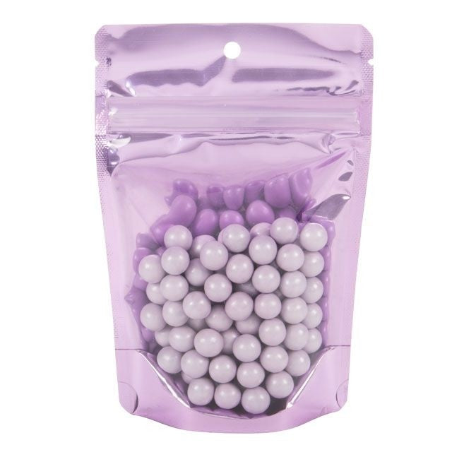 Doypack avec dos Violet 10.2x6x15.2cm | 57g (100 pièces) [ZBGB2LV]