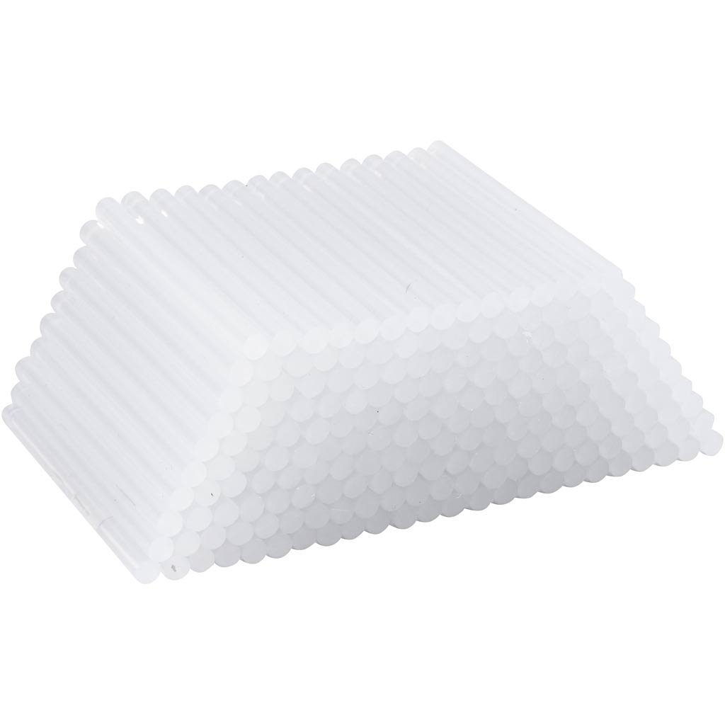 Glue Sticks Mini, L: 10 cm, dia. 7 mm, 200 pc