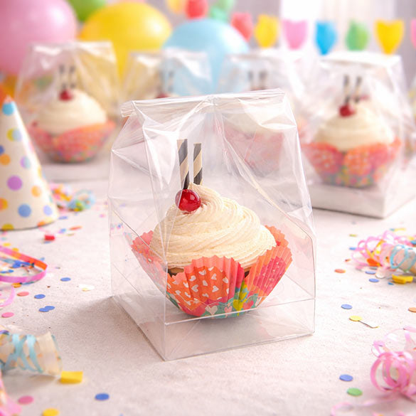 Sachets à Cupcake pour gros cupcake 10,2x10,2x22,8cm (100 pièces) [CBG3]