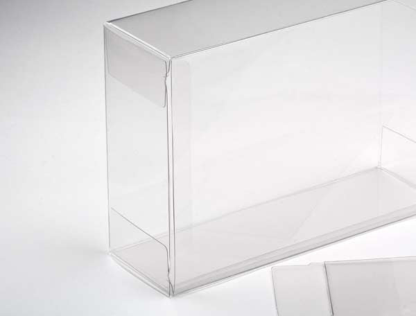 Boites cadeau plastique à transparence cristalline 13.7x6.4x18.7cm (25 Pièces) [FB112]
