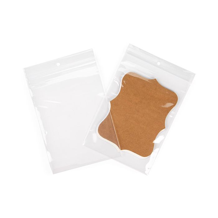 Sachet Zip Avec Trou Rond 12,7x17,8 cm PE 100 microns (100 pièces) [CEZ4R57]