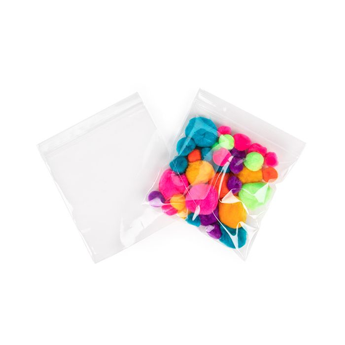 Sachet Zip 15,2x15,2 cm PE 50 microns (100 pièces) [CEZC66]