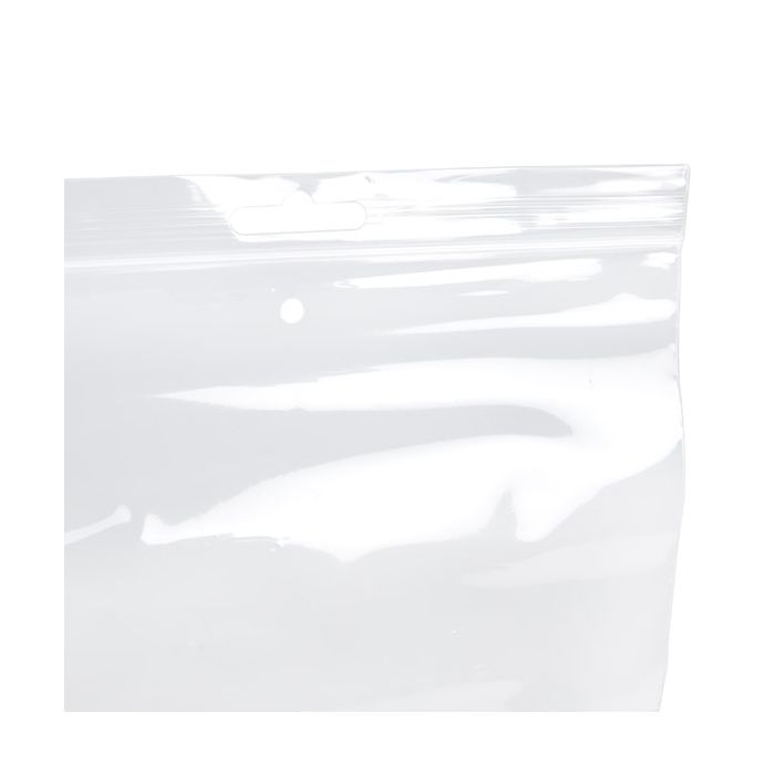 Sachet Zip avec trou de suspension européen + trou d'aération 17,8x22,9 cm (100 pièces) [CEZE79V]
