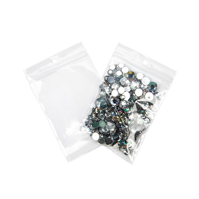 Sachet zip Avec trou rond 7,6x10,2 cm (100 pièces) [CEZR34]