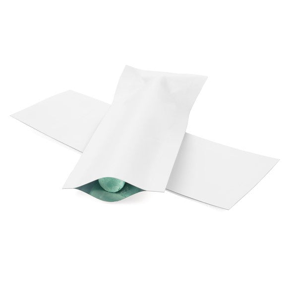 Sac à sécurité enfant blanc mat, 3.8 x 10.2 cm (100 Pieces) [CRB4W]