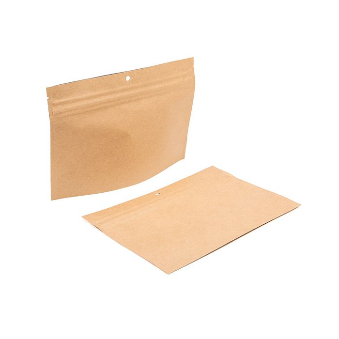 Sachets à fermeture résistants aux enfants Kraft 22,9 x 6,2 x 15,2 cm (100 pièces) [CRP96K]