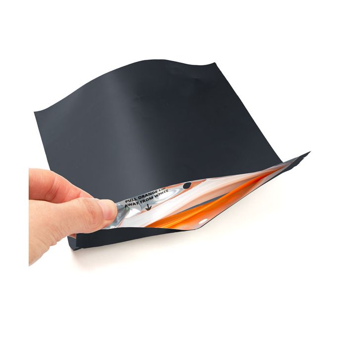 Sachets à fermeture résistants aux enfants Noir mat 14,9 x 6,4 x 23,2 cm (100 pièces) [CRP7MB]