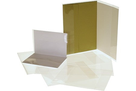 Pochettes transparentes pour enveloppes et cartes 13,3 x 18,6 cm (100 pièces) [CJ2].