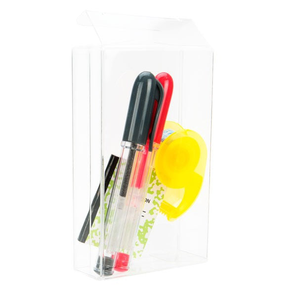 Boites cadeau plastique à transparence cristalline 5.4x1.7x9.2cm (25 Pièces) [FB36]