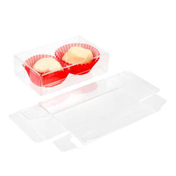 Boites cadeau plastique à transparence cristalline 5.4x2.5x9.2cm (25 Pièces) [FB91]