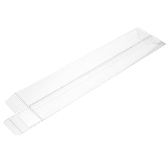Boite cadeau plastique à transparence cristalline 5.2 x 5.2 x 43.2 cm (25 Pièces) [FPLB350].