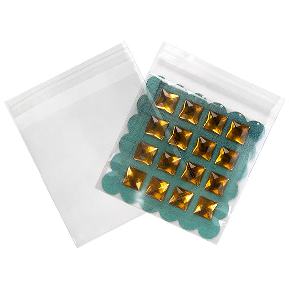 Sachet Écologique haute qualité refermable à rabat 13.8x13.3cm (100 pièces) [GC5X5]