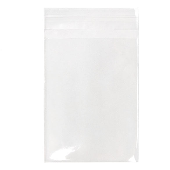 Sachet plat écologique à rabat transparence cristalline 9.7x13cm Qualité Supérieure (100 pièces) [GC3X5]