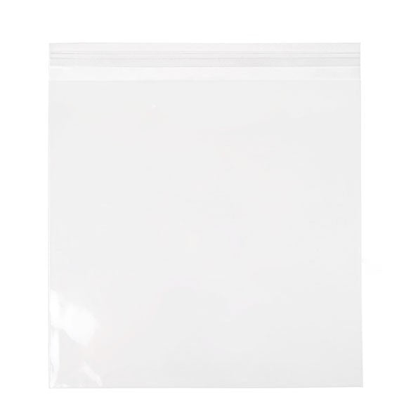 Sachet plastique plat refermable 31.6x31.1+3.8 cm (250 pièces) [VL12X12]