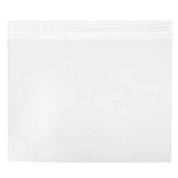 Sachet plastique plat grand format 30,5x23+4cm Refermable par Rabat Adhésif (100 pièces) [B12X9]