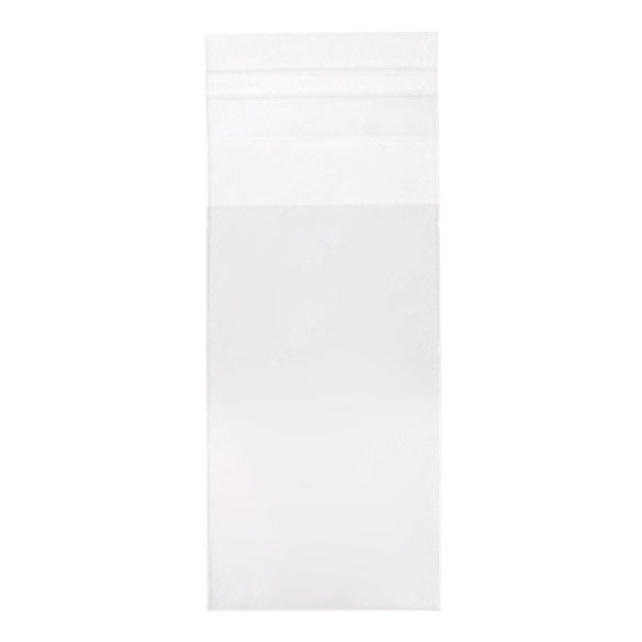 Sachet plastique transparence cristalline 4,6x7,9 cm avec Rabat Adhésif (100 pièces) [B1H3]