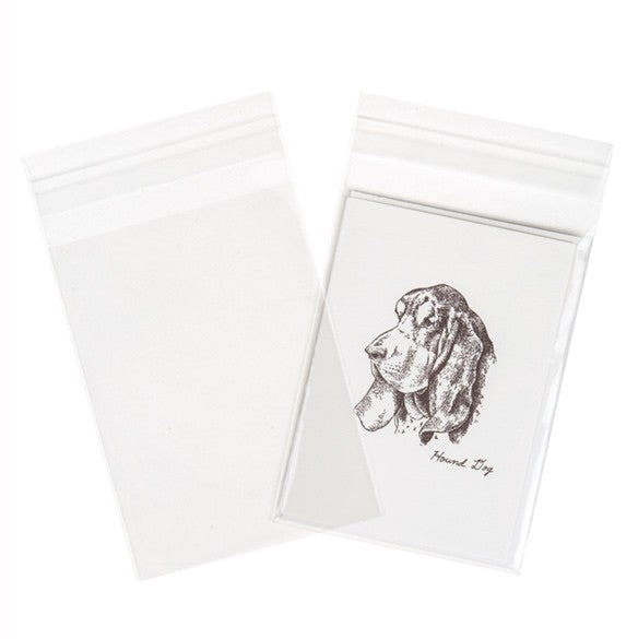 Sachet plastique transparence cristalline 9,5x13+4cm avec Rabat Adhésif (100 pièces) [B3X5]
