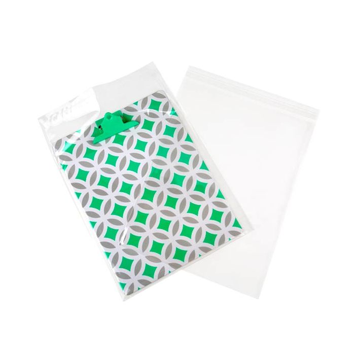 Sachet plastique à rabat avantageux transparence cristalline 25.4x33cm (250 pièces) [VL1013]