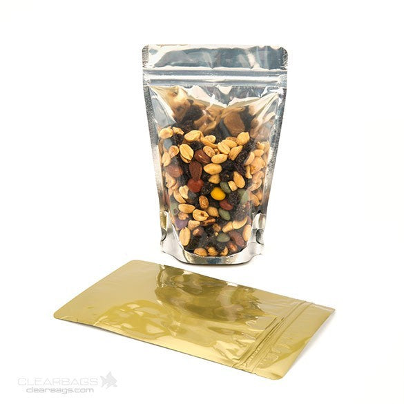 Doypack avec le dos doré 11.9x7.6x18.4cm | 114g (100 pièces) [ZBGG46]